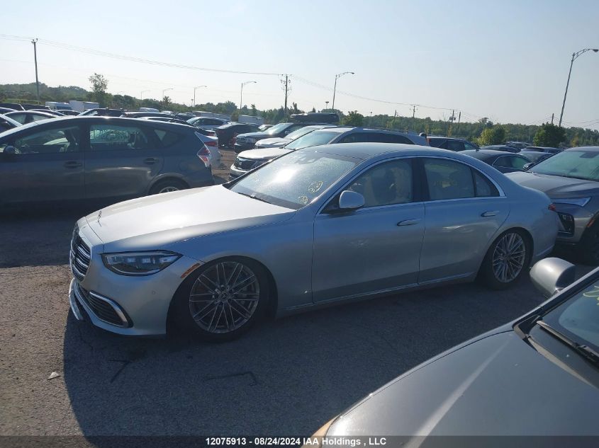 2022 Mercedes-Benz S-Class VIN: W1K6F6DB8NA102290 Lot: 12075913