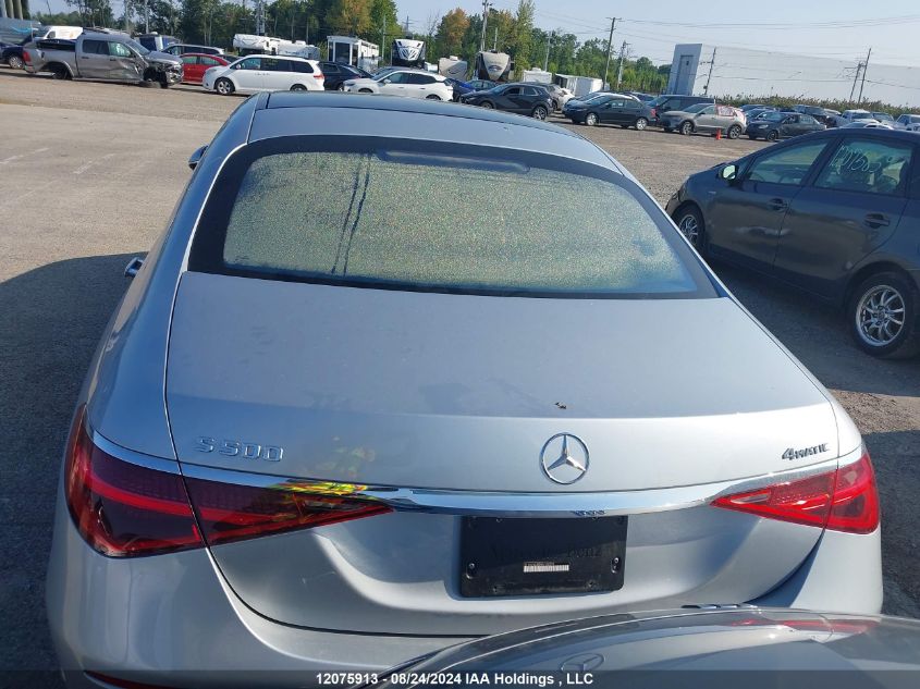 2022 Mercedes-Benz S-Class VIN: W1K6F6DB8NA102290 Lot: 12075913