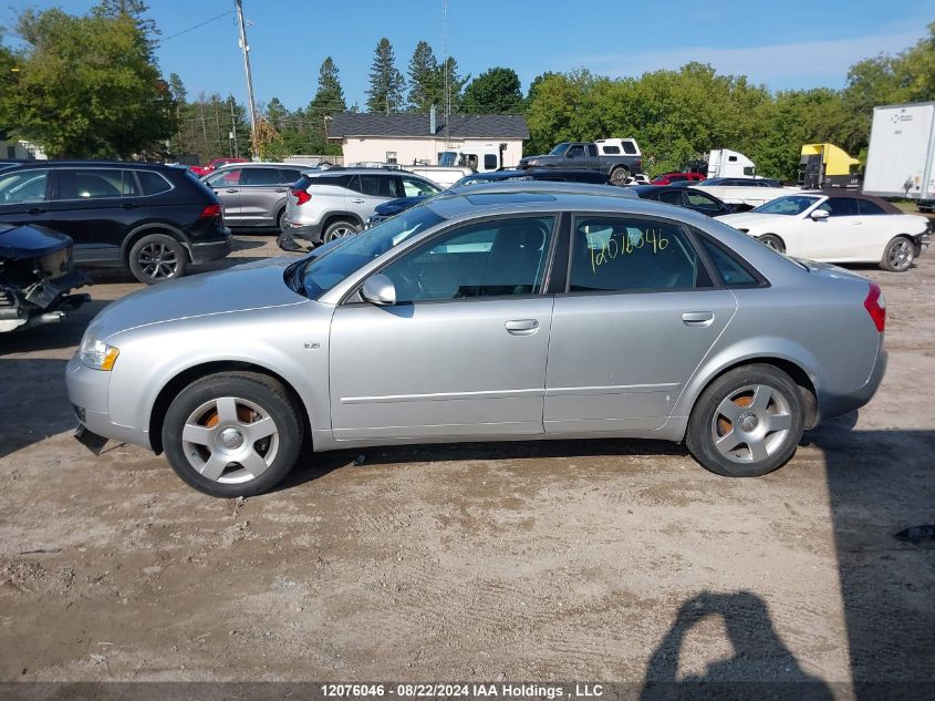 2004 Audi A4 VIN: WAUJC68E74A200515 Lot: 12076046