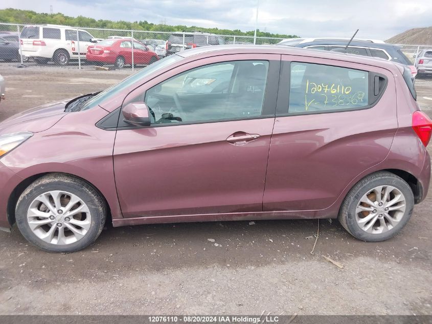 2021 Chevrolet Spark 1Lt VIN: KL8CD6SA0MC738369 Lot: 12076110