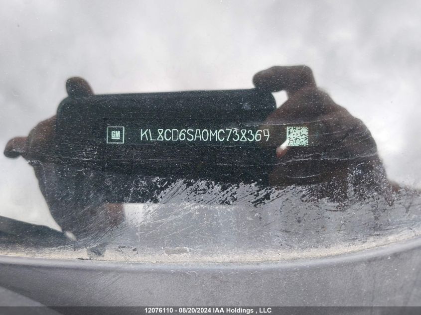 2021 Chevrolet Spark 1Lt VIN: KL8CD6SA0MC738369 Lot: 12076110