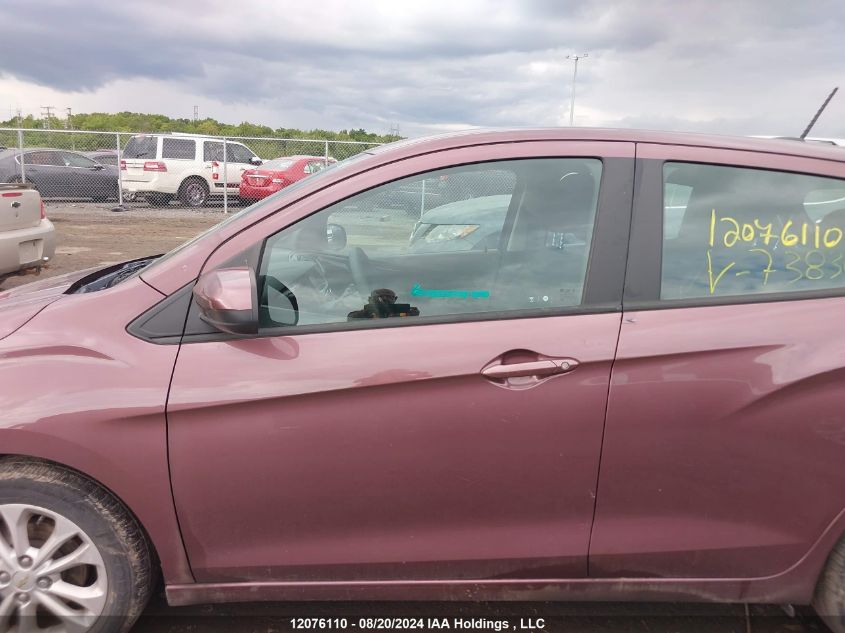 2021 Chevrolet Spark 1Lt VIN: KL8CD6SA0MC738369 Lot: 12076110