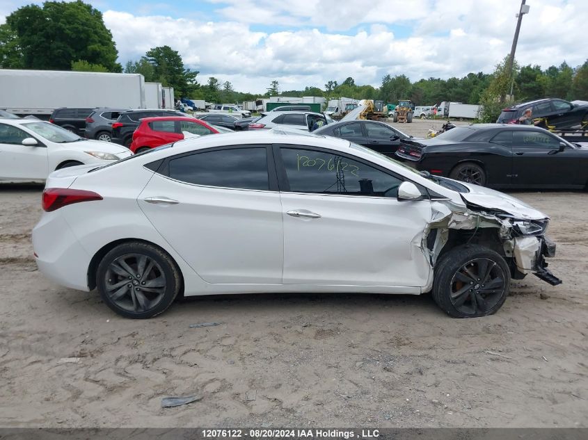 2015 Hyundai Elantra Limited VIN: KMHDH4AH3FU303339 Lot: 12076122