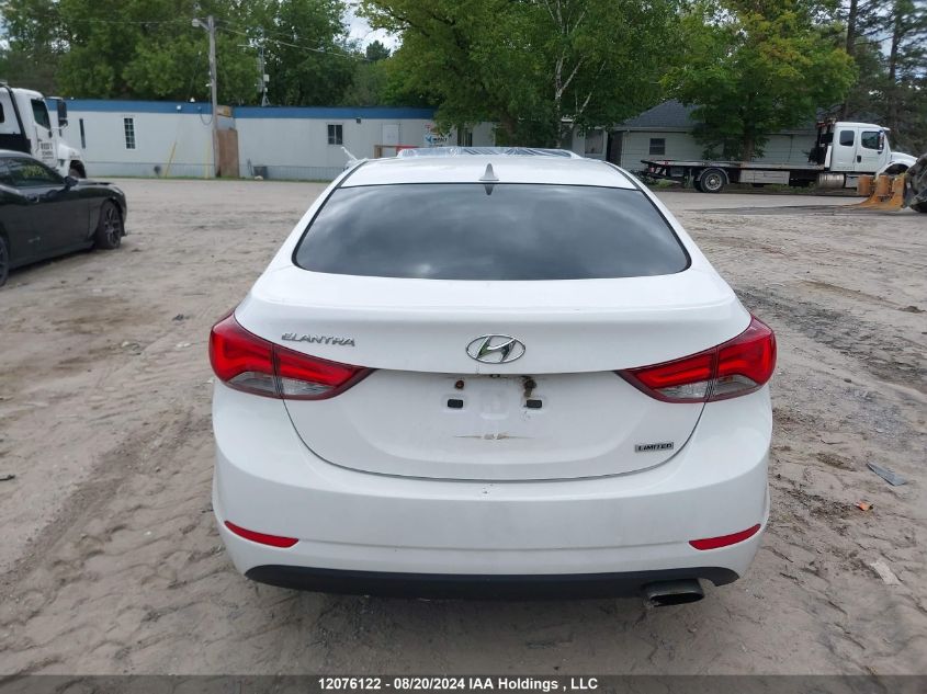 2015 Hyundai Elantra Limited VIN: KMHDH4AH3FU303339 Lot: 12076122