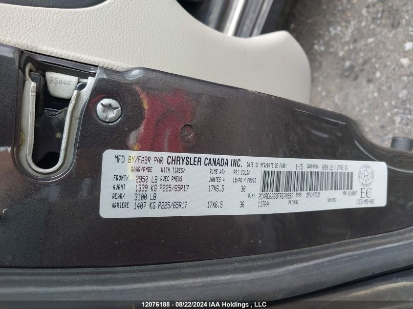 2C4RDGBG9FR670997 2015 Dodge Grand Caravan Se/Sxt