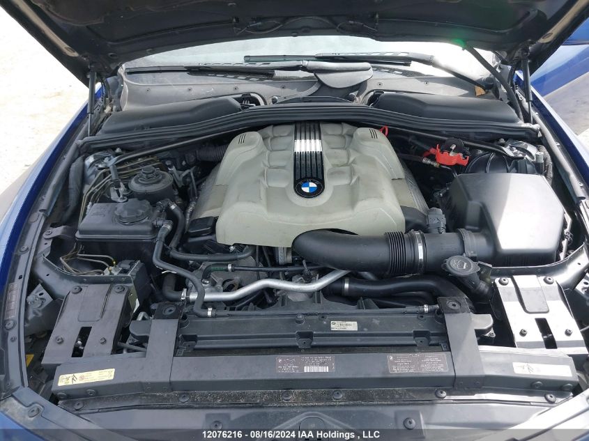 2005 BMW 6 Series VIN: WBAEK73495B323916 Lot: 12076216