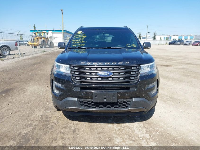 2017 Ford Explorer Xlt VIN: 1FM5K8D81HGD60925 Lot: 12076230