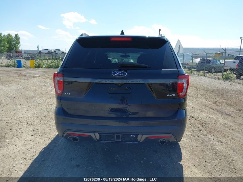 2017 Ford Explorer Xlt VIN: 1FM5K8D81HGD60925 Lot: 12076230