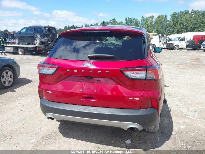 2022 Ford Escape Sel VIN: 1FMCU9H61NUA55356 Lot: 12076295