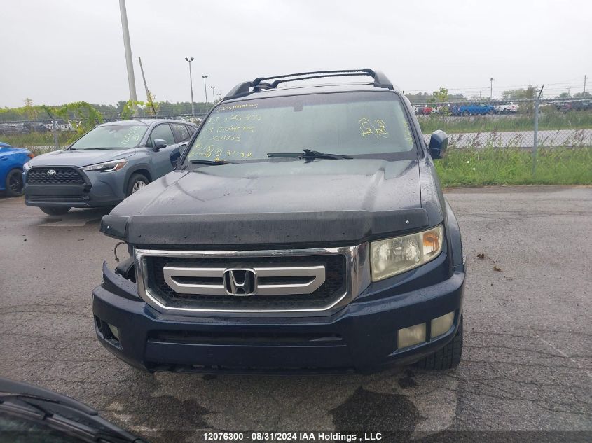 2009 Honda Ridgeline Rtl VIN: 2HJYK16569H001003 Lot: 12076300