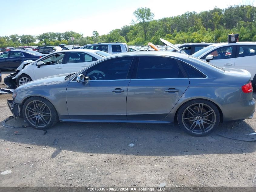 2012 Audi S4 Premium Plus VIN: WAUBGCFL9CA009704 Lot: 12076335