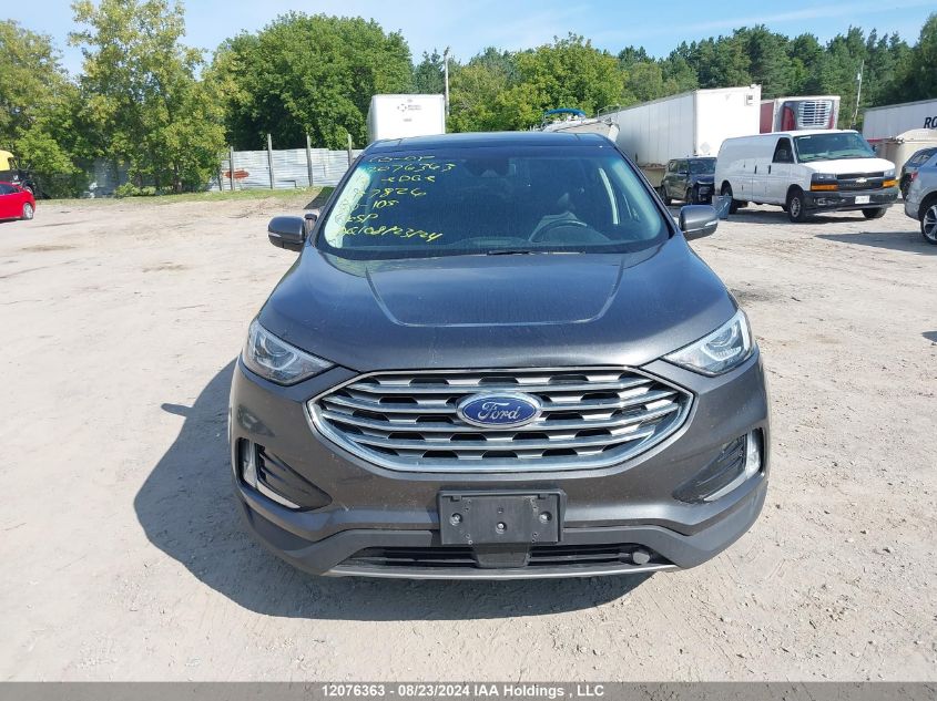 2019 Ford Edge Sel VIN: 2FMPK4J97KBB57826 Lot: 12076363