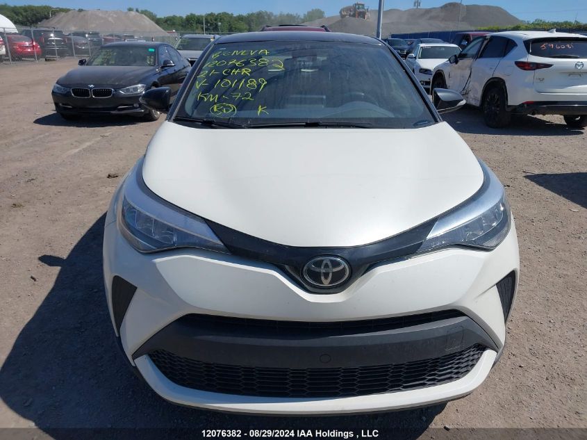 2021 Toyota C-Hr Xle Premium VIN: JTNKHMBX3M1101189 Lot: 12076382