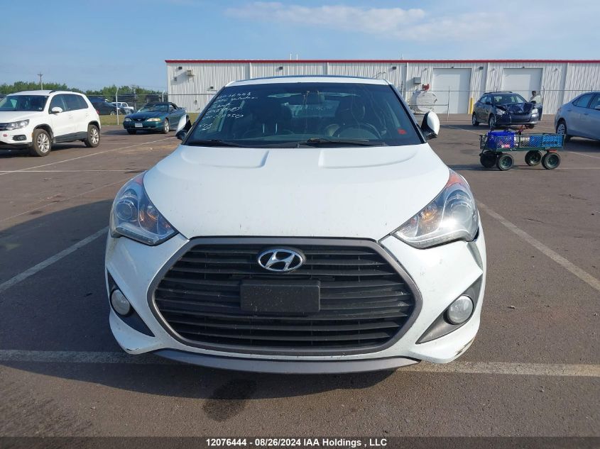 2016 Hyundai Veloster Turbo VIN: KMHTC6AE1GU258950 Lot: 12076444