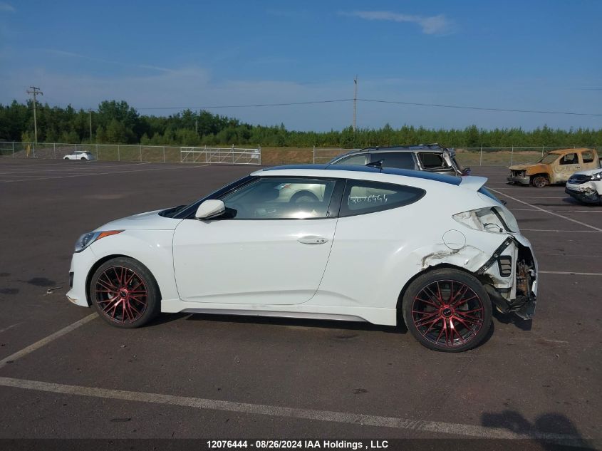 2016 Hyundai Veloster Turbo VIN: KMHTC6AE1GU258950 Lot: 12076444