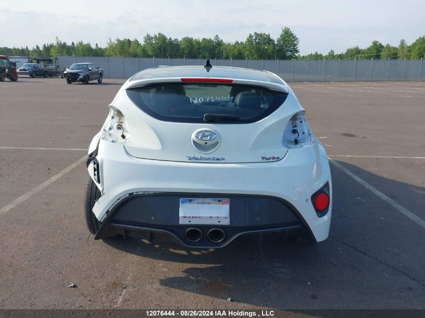 2016 Hyundai Veloster Turbo VIN: KMHTC6AE1GU258950 Lot: 12076444