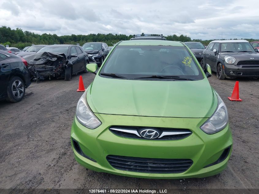 2013 Hyundai Accent Gls/Gs VIN: KMHCT5AE9DU069288 Lot: 12076461