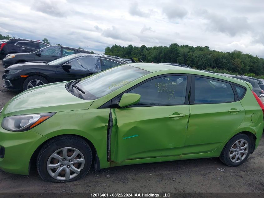 2013 Hyundai Accent Gls/Gs VIN: KMHCT5AE9DU069288 Lot: 12076461