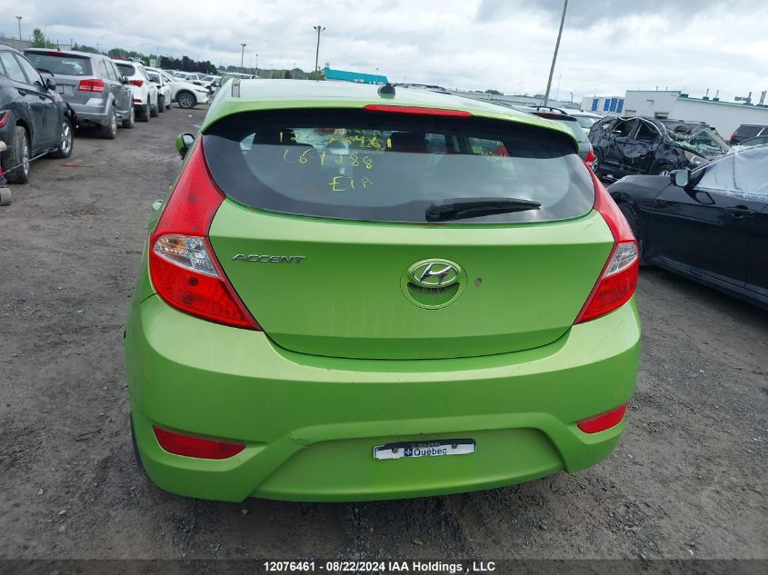 2013 Hyundai Accent Gls/Gs VIN: KMHCT5AE9DU069288 Lot: 12076461