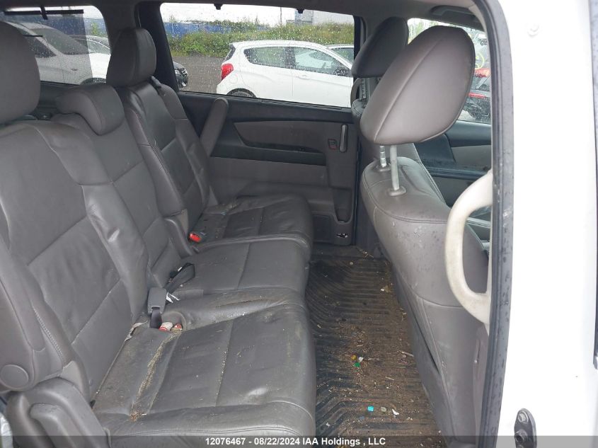 2012 Honda Odyssey Touring/Touring Elite VIN: 5FNRL5H93CB505244 Lot: 12076467