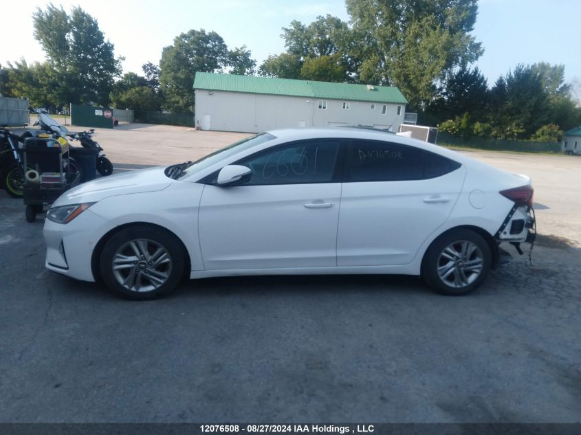 2019 Hyundai Elantra Preferred VIN: KMHD84LFXKU789587 Lot: 12076508