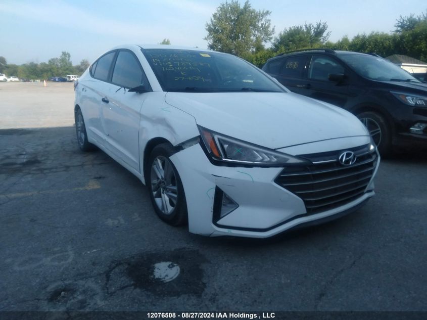 2019 Hyundai Elantra Preferred VIN: KMHD84LFXKU789587 Lot: 12076508