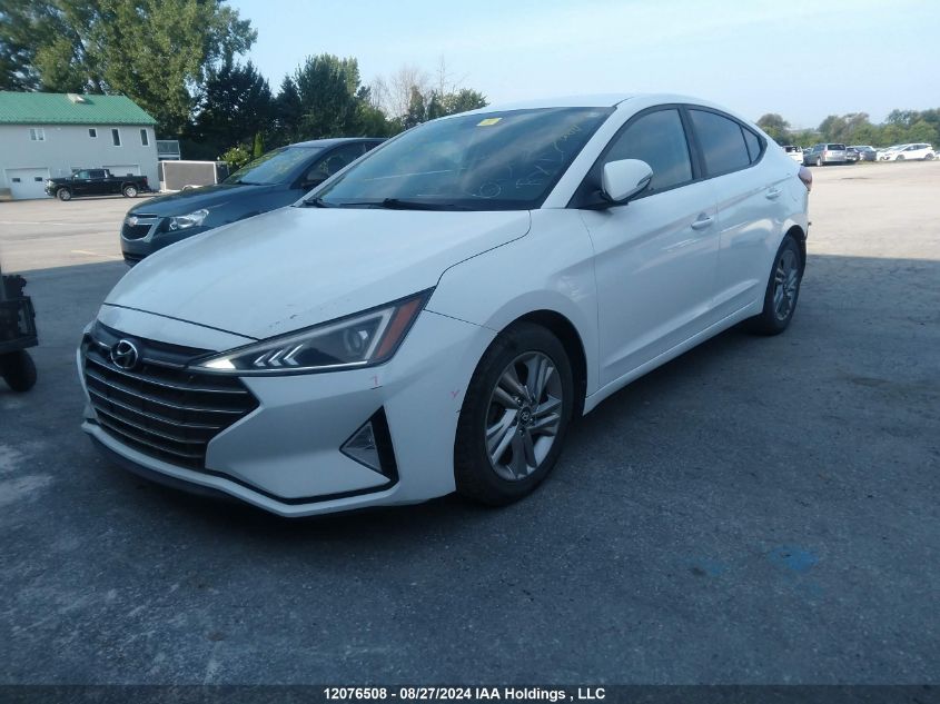 2019 Hyundai Elantra Preferred VIN: KMHD84LFXKU789587 Lot: 12076508