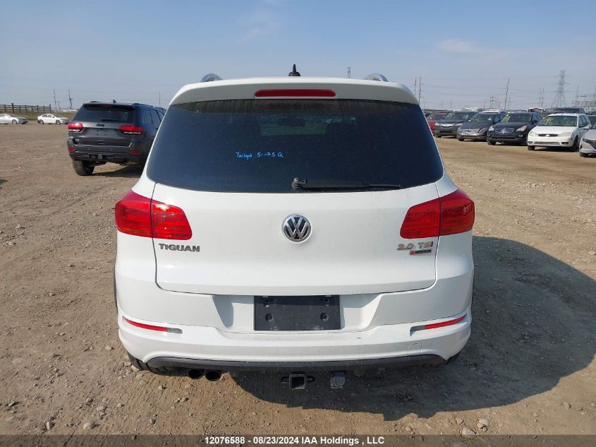 2016 Volkswagen Tiguan Comfort/High/R-Line/Sp Ed VIN: WVGJV7AX0GW066738 Lot: 12076588