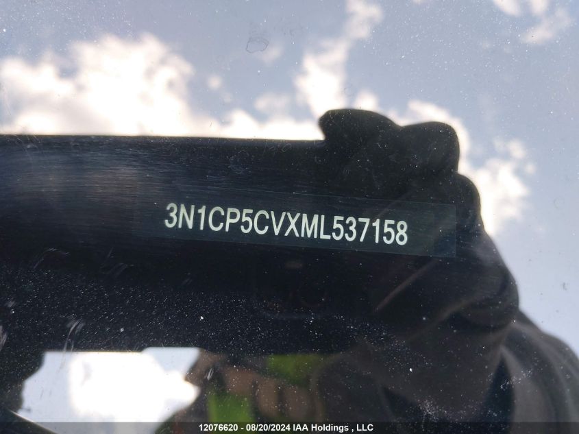 2021 Nissan Kicks VIN: 3N1CP5CVXML537158 Lot: 12076620