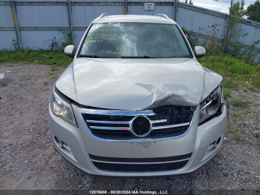 2011 Volkswagen Tiguan S/Se/Sel VIN: WVGBV7AX7BW561466 Lot: 12076658