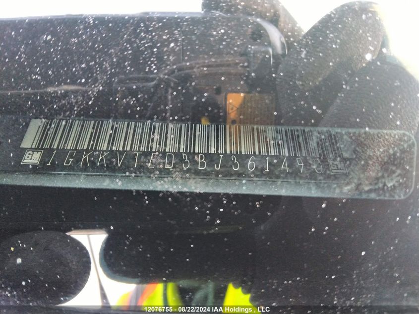 2011 GMC Acadia VIN: 1GKKVTED3BJ361490 Lot: 12076755