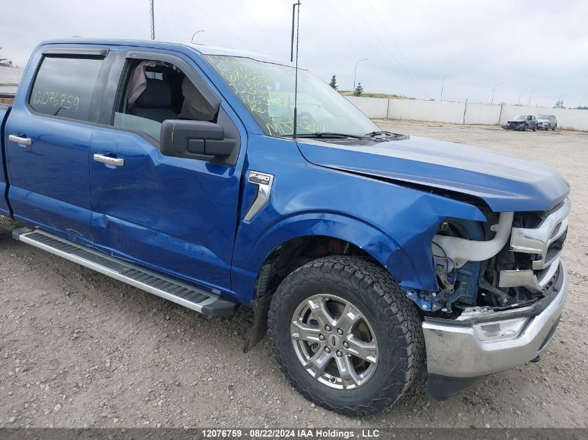 2022 Ford F150 Supercrew VIN: 1FTFW1E87NFA82570 Lot: 12076759