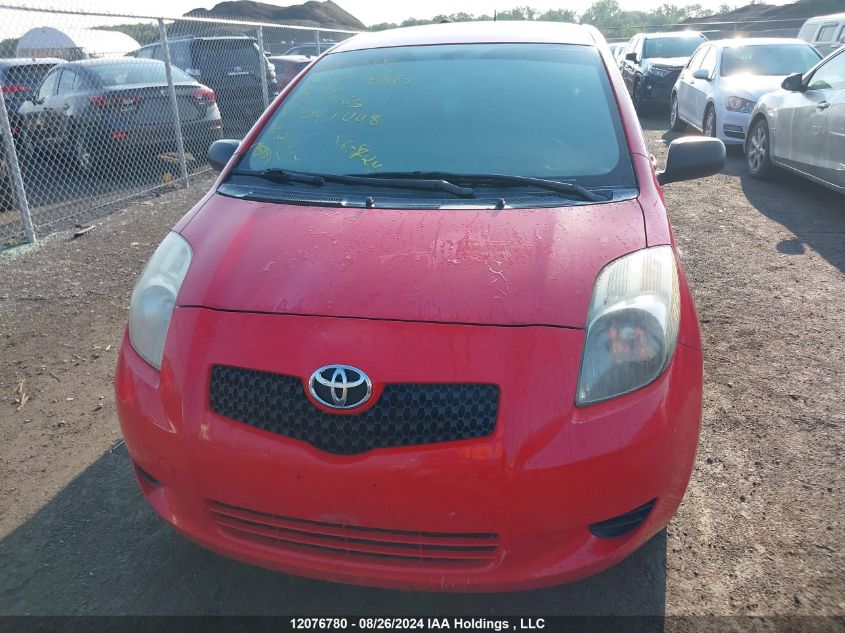 2007 Toyota Yaris VIN: JTDKT923875044448 Lot: 12076780