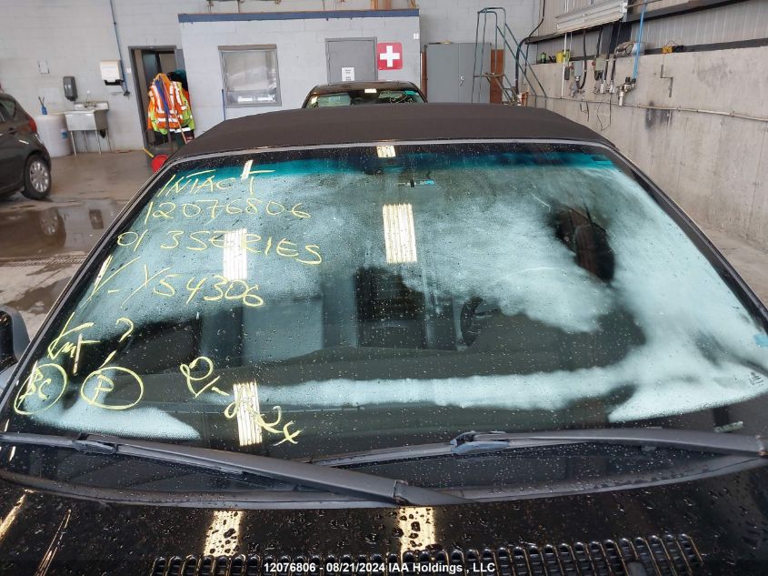 2001 BMW 3 Series VIN: WBABS33421JY54306 Lot: 12076806