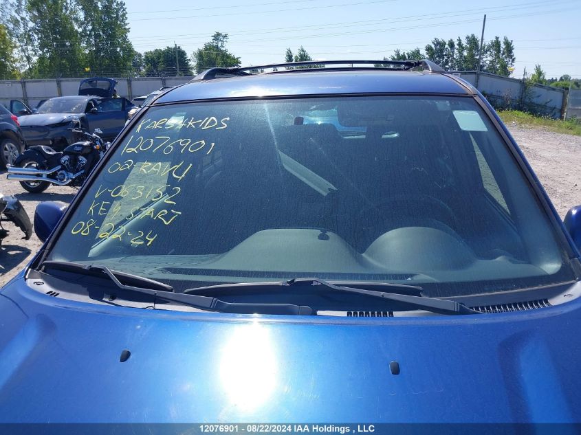 2002 Toyota Rav4 VIN: JTEHH20V826063152 Lot: 12076901