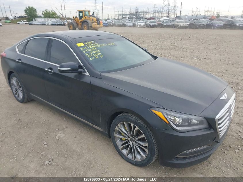 2015 Hyundai Genesis 3.8 Luxury VIN: KMHGN4JEXFU026698 Lot: 12076933