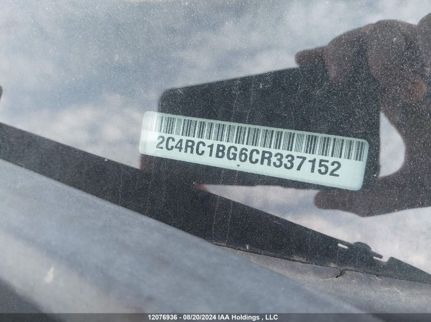 2012 Chrysler Town & Country Touring VIN: 2C4RC1BG6CR337152 Lot: 12076936