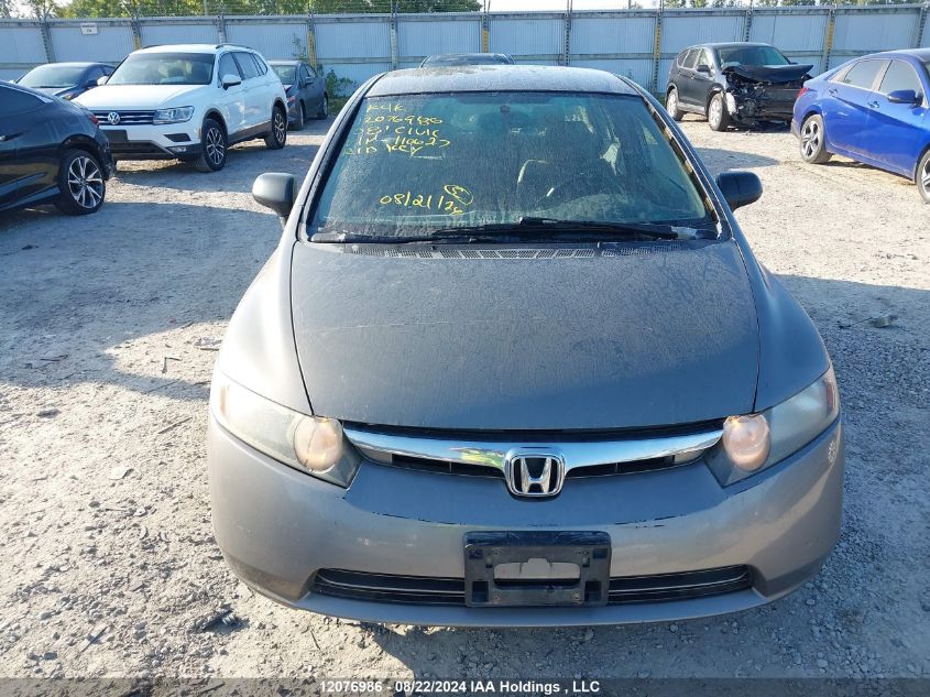 2008 Honda Civic Dx-G VIN: 2HGFA16408H110627 Lot: 12076986