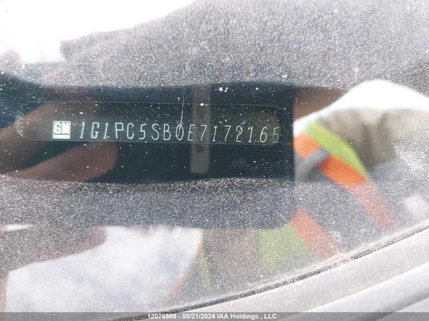 2014 Chevrolet Cruze Lt VIN: 1G1PC5SB0E7172165 Lot: 12076989