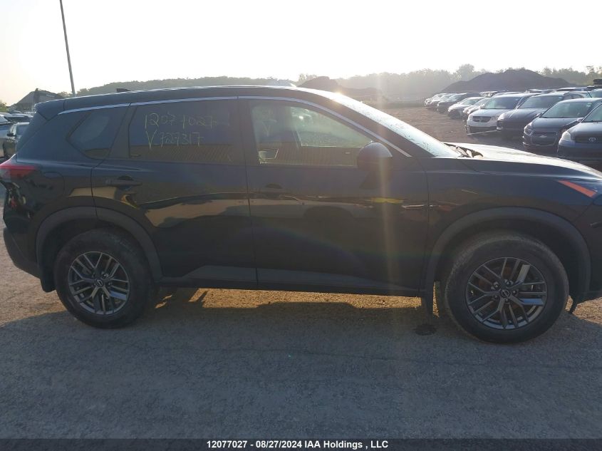 2022 Nissan Rogue VIN: 5N1AT3AB4NC727317 Lot: 12077027