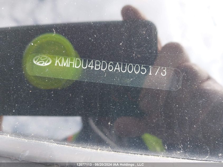 2010 Hyundai Elantra Gl VIN: KMHDU4BD6AU005173 Lot: 12077113