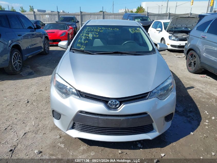 2015 Toyota Corolla L/Le/Le Pls/Prm/S/S Pls VIN: 2T1BURHE1FC446237 Lot: 12077136