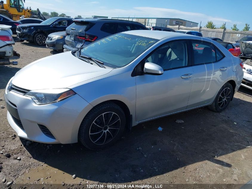 2015 Toyota Corolla L/Le/Le Pls/Prm/S/S Pls VIN: 2T1BURHE1FC446237 Lot: 12077136