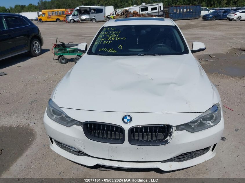 2014 BMW 328I xDrive VIN: WBA3B3G52ENR83667 Lot: 12077161