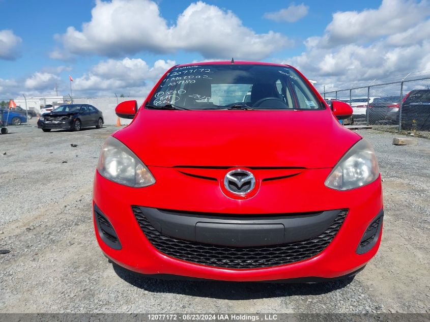 2011 Mazda Mazda2 VIN: JM1DE1HY4B0109180 Lot: 12077172