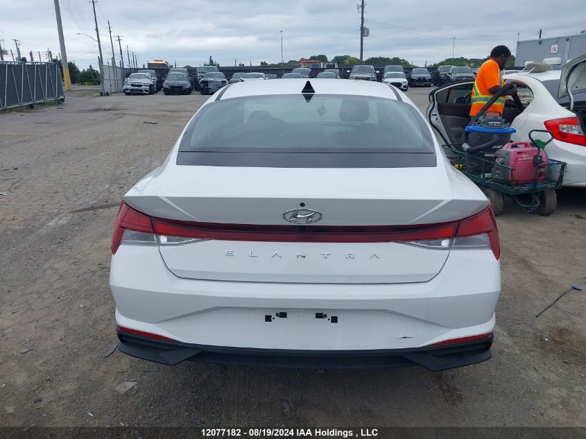 2021 Hyundai Elantra Sel VIN: KMHLM4AGXMU191408 Lot: 12077182