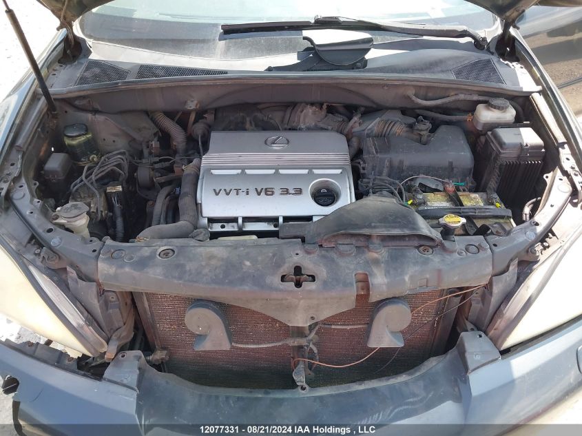 2005 Lexus Rx 330 VIN: JTJHA31U150087222 Lot: 12077331