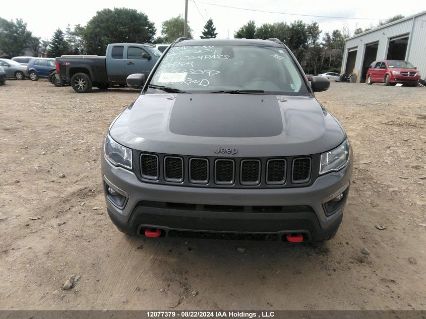 2021 Jeep Compass Trailhawk VIN: 3C4NJDDBXMT533097 Lot: 12077379