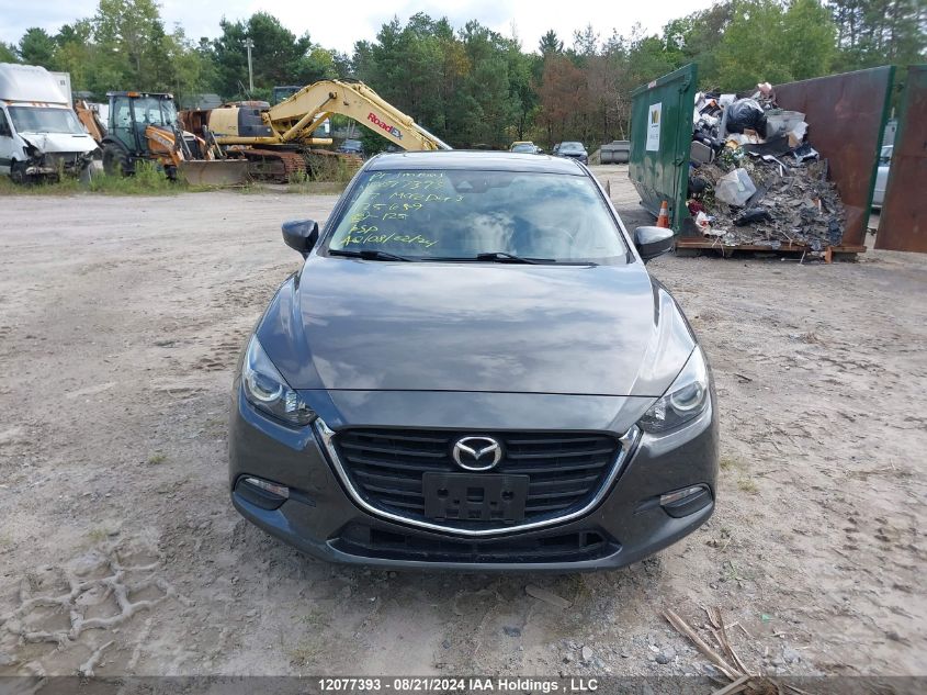 2017 Mazda 3 Touring VIN: 3MZBN1V76HM125659 Lot: 12077393