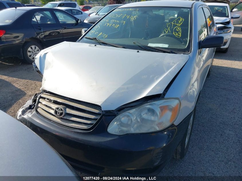 2006 Toyota Corolla Ce/Le/Sport VIN: 2T1BR32E36C594218 Lot: 12077420